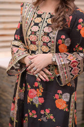 ANEELAS SILK EMBROIDERY DRESS 3 PIECE 2375